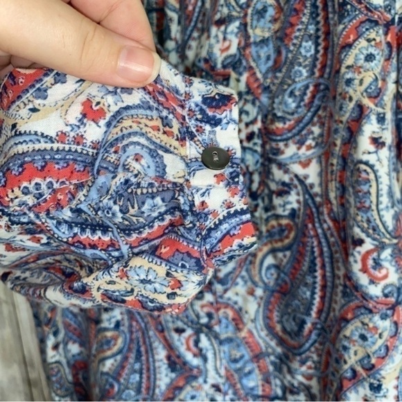 J. Jill Blue Paisley Popover - Picture 3 of 5